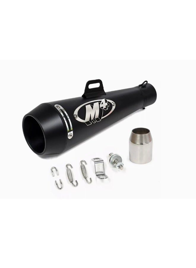 M4 Black Motorcycle Exhaust System Performance Slip On Silencer - Image 1